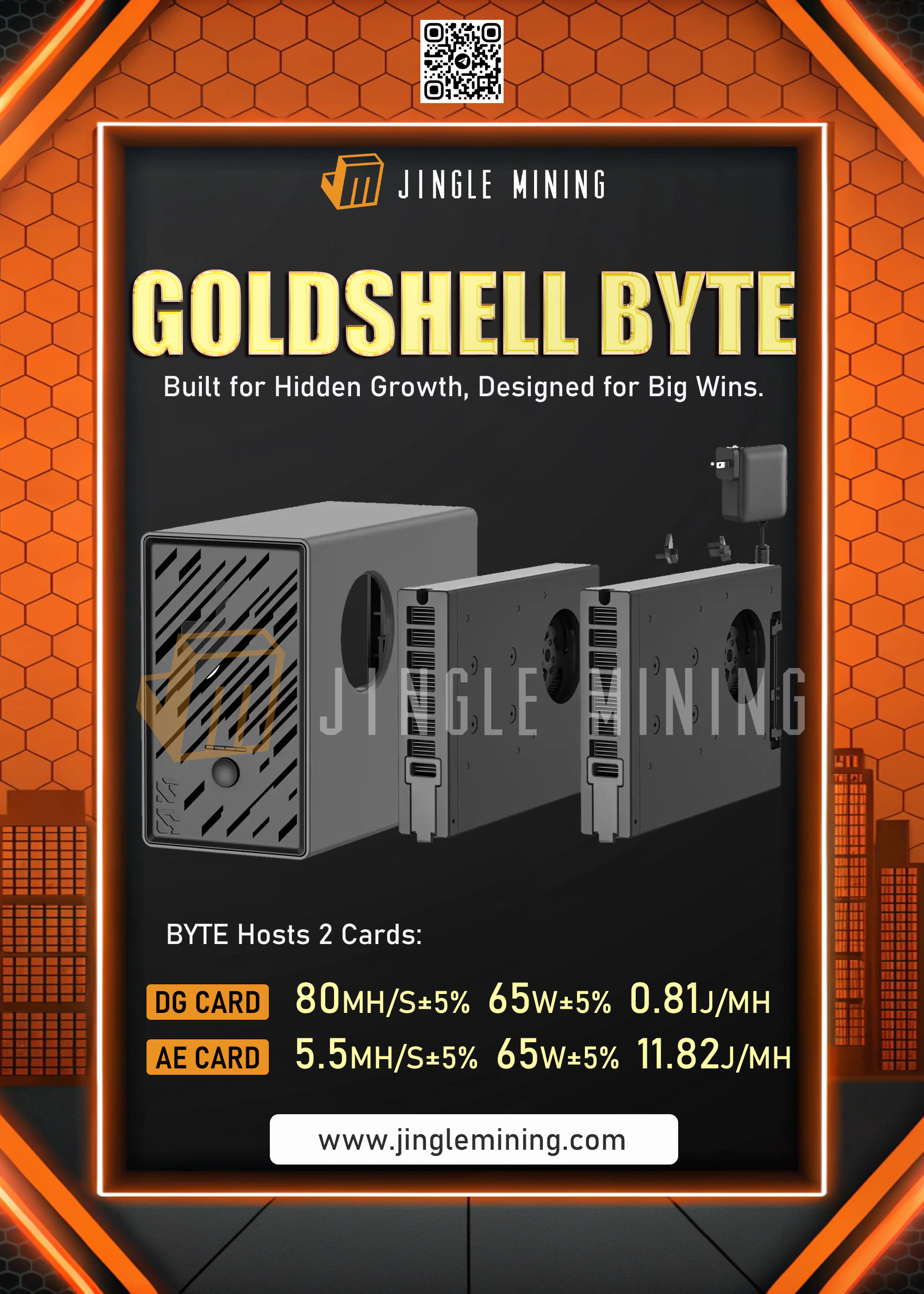Goldshell BYTE ALEO / DOGE Coin Miner Wi-Fi